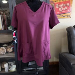MedCouture Insight V-Neck Scrub Top - Purple